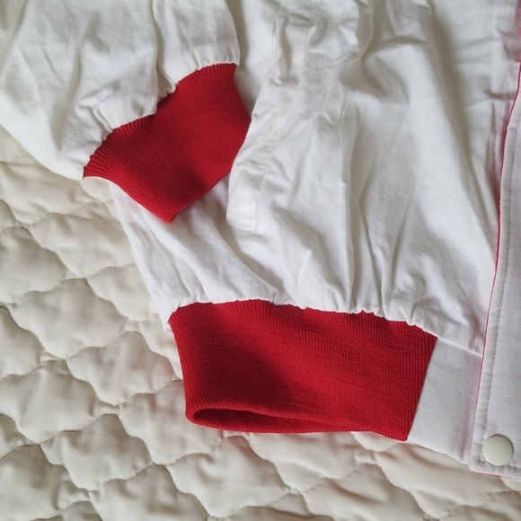 Vintage US Open '92 CBS Sports Jacket White/Red L - Picture 4 of 5